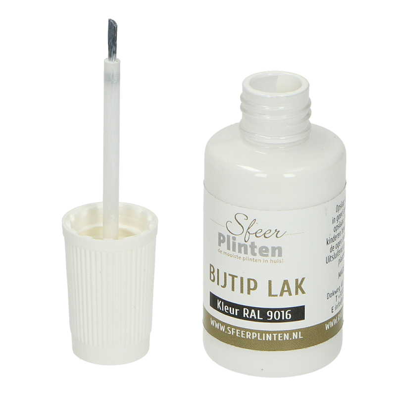 Sfeerplinten bij-tip-lak RAL 9016 - 20 ml