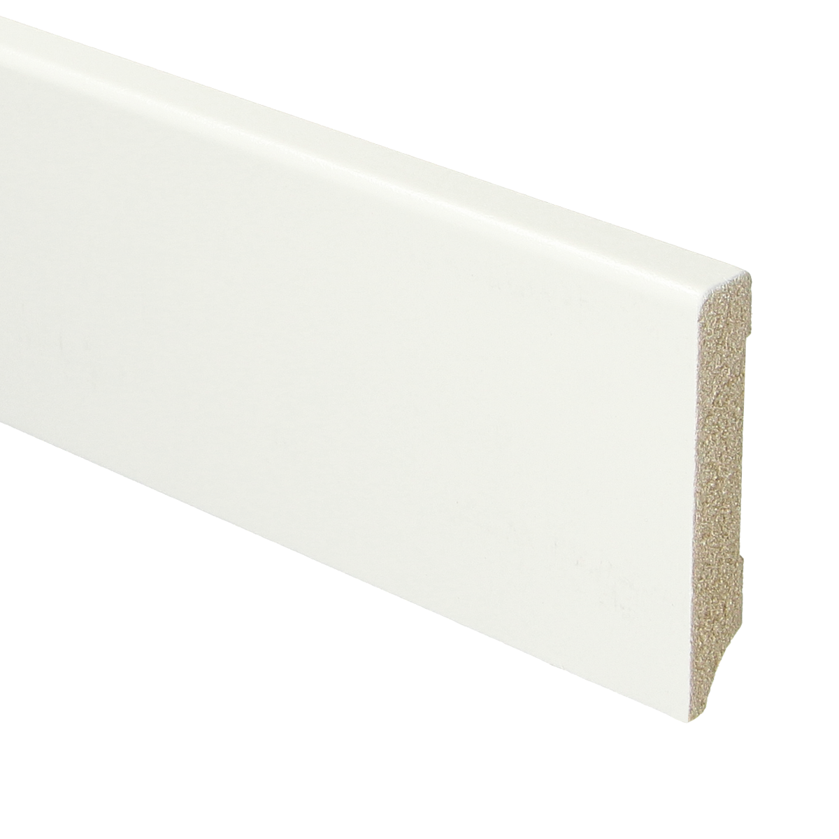 MDF Moderne Plint 70x12 RAL 9016 Verkeerswit 15948