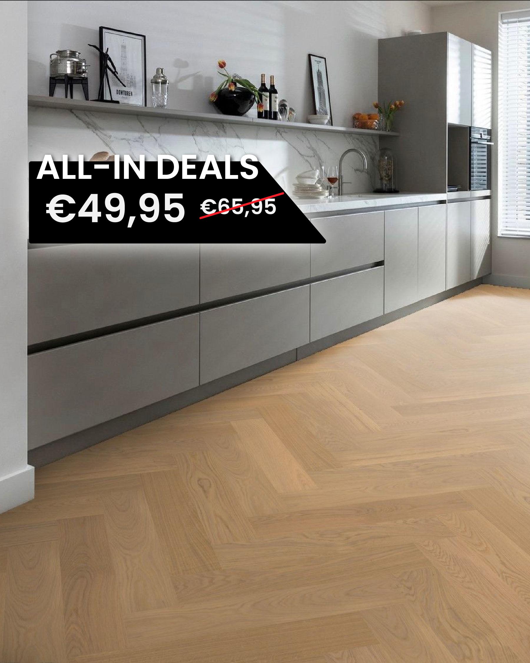 Luxury Floors Visgraat XL Hilfersum Eik