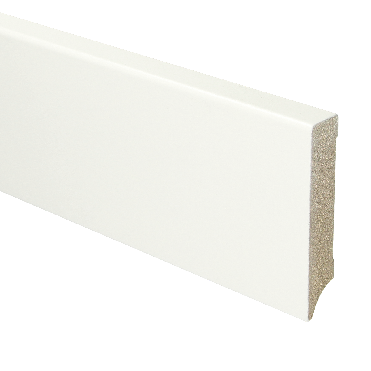 MDF Moderne Plint 90x18 RAL 9016 Verkeerswit 15963