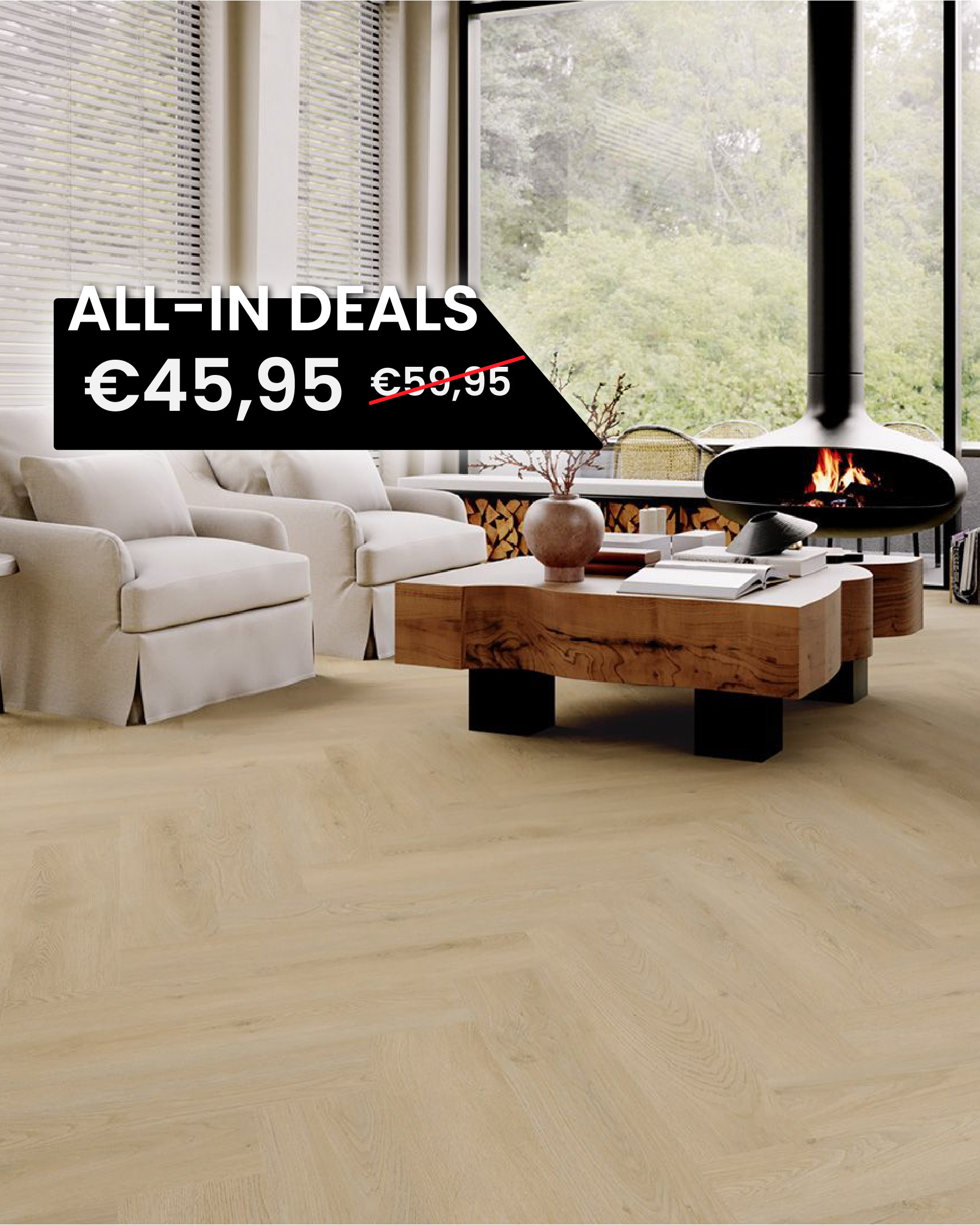 Luxury Floors  Visgraat XL Klik Niekerke Eik 2001