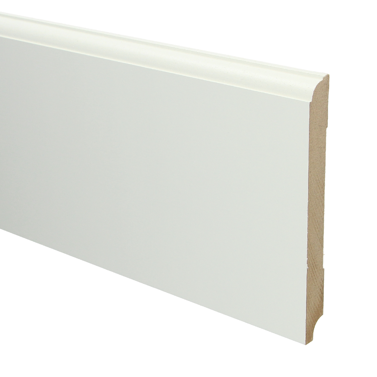 MDF Eigentijdse Plint 150x15 RAL 9010 Zuiver Wit 16019