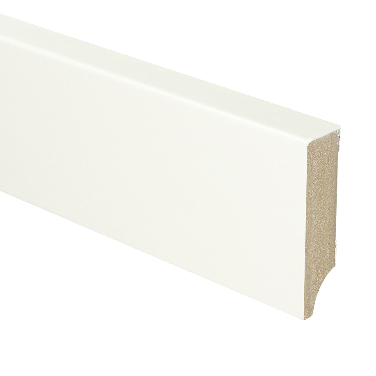 MDF Moderne Plint 70x18 RAL 9016 Verkeerswit 15962