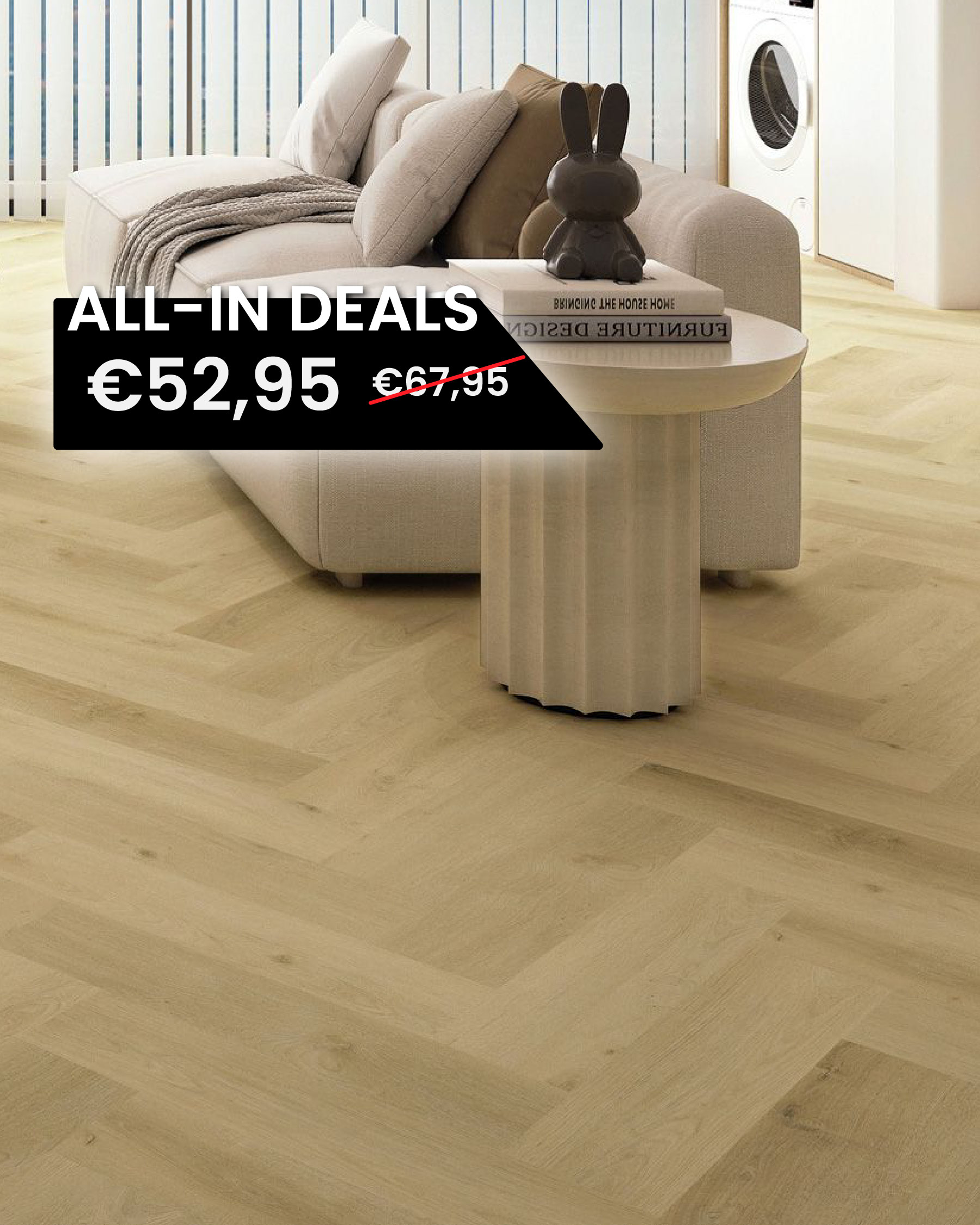 Luxury Floors Visgraat XL Flardingis Eik