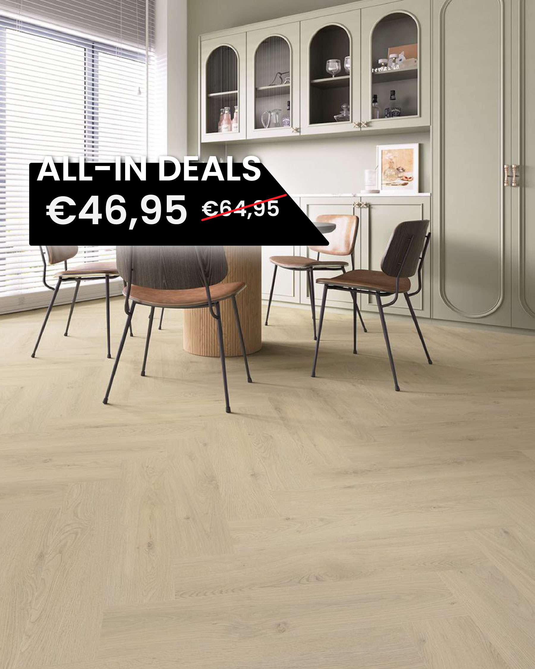 Luxury Floors Visgraat XL Vlissinghe Eik 1004 